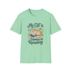 Cat at Home Reading T-shirt