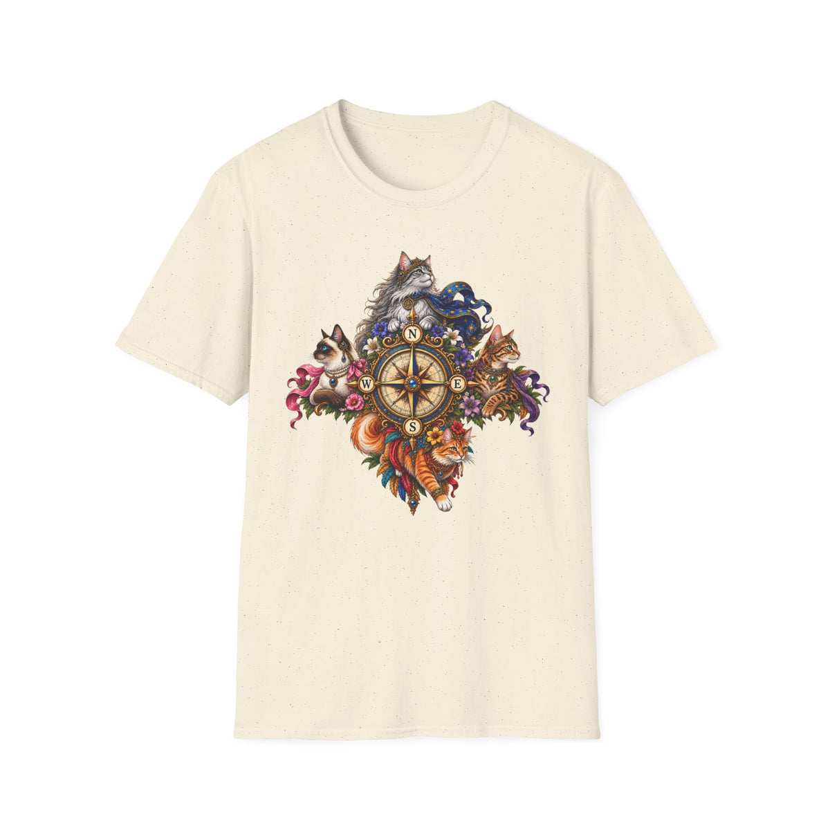 All Points Compass Cat T-Shirt