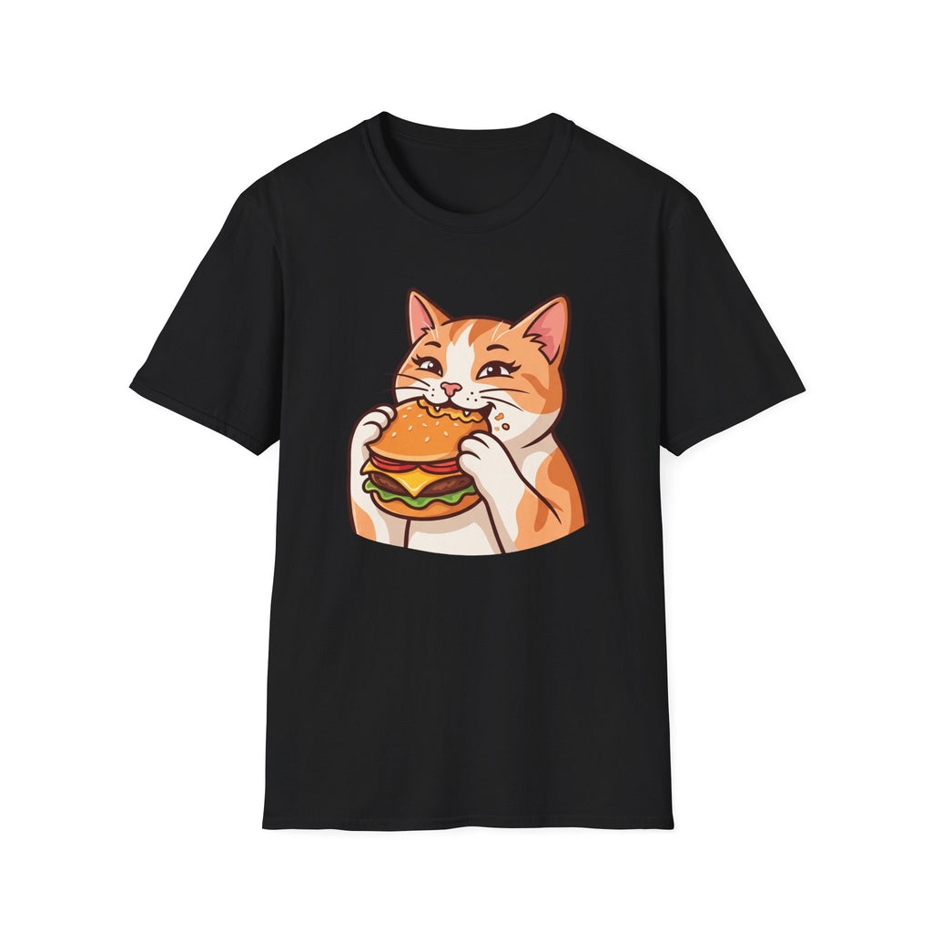 Cat eating Cheeseburger T-Shirt