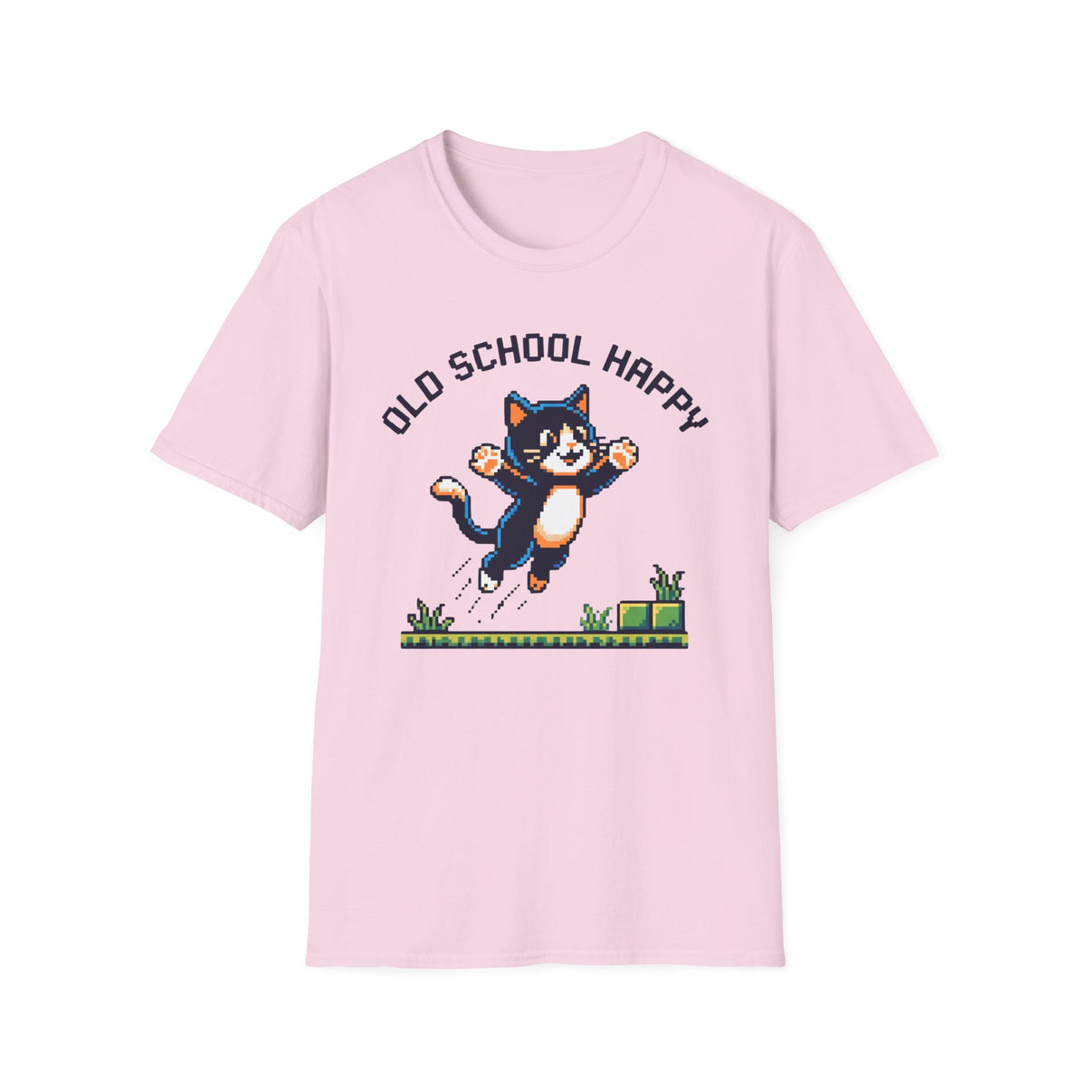 Old School Happy Cat T-Shirt