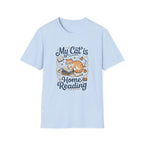 Cat at Home Reading T-shirt