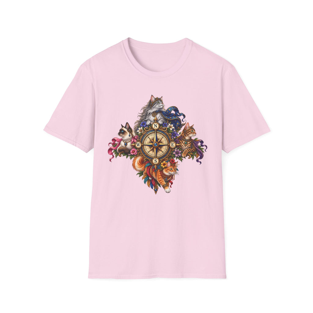 All Points Compass Cat T-Shirt