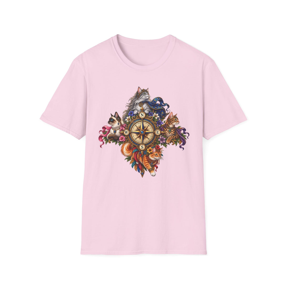 All Points Compass Cat T-Shirt