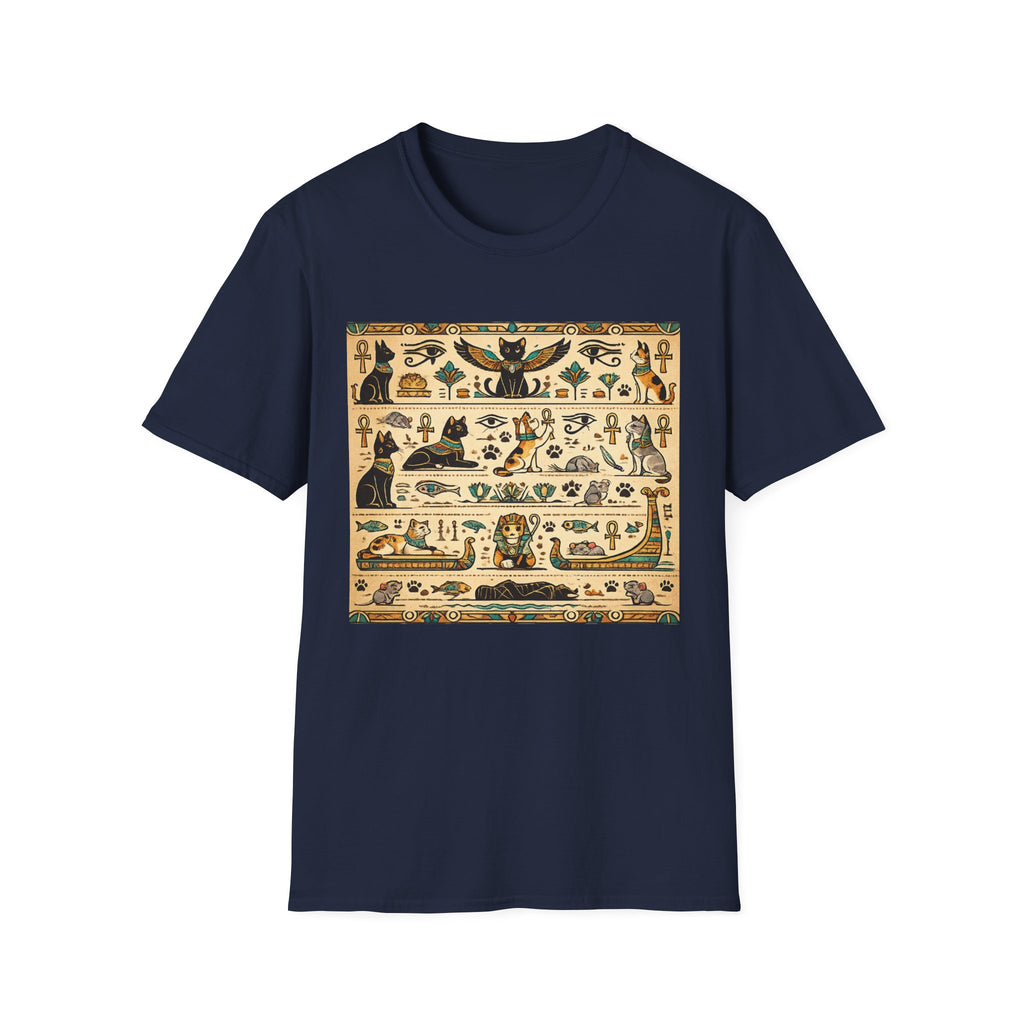 Cat Egyptian Hieroglyphs T-shirt