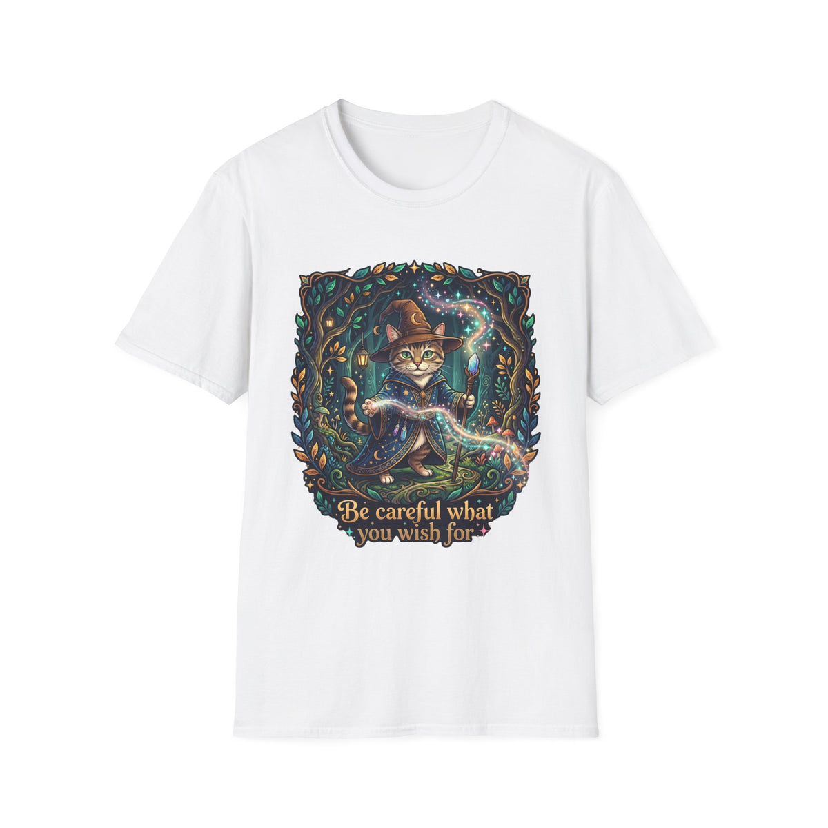 Be Careful Wizard Cat T-Shirt