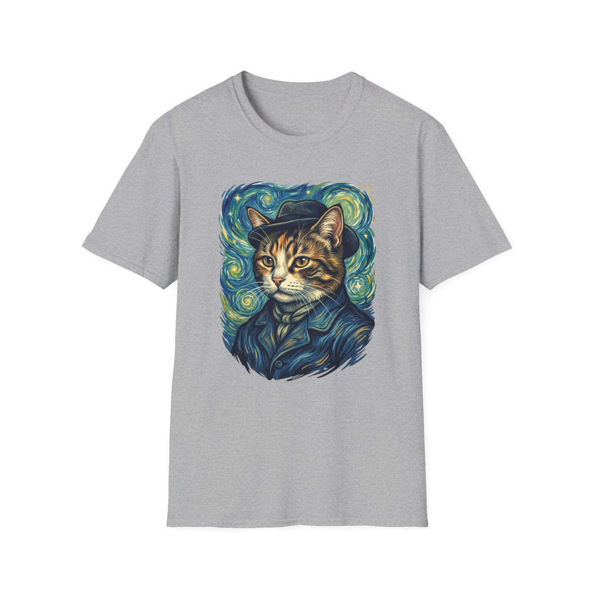 Cat as Vincent van Gogh T-shirt
