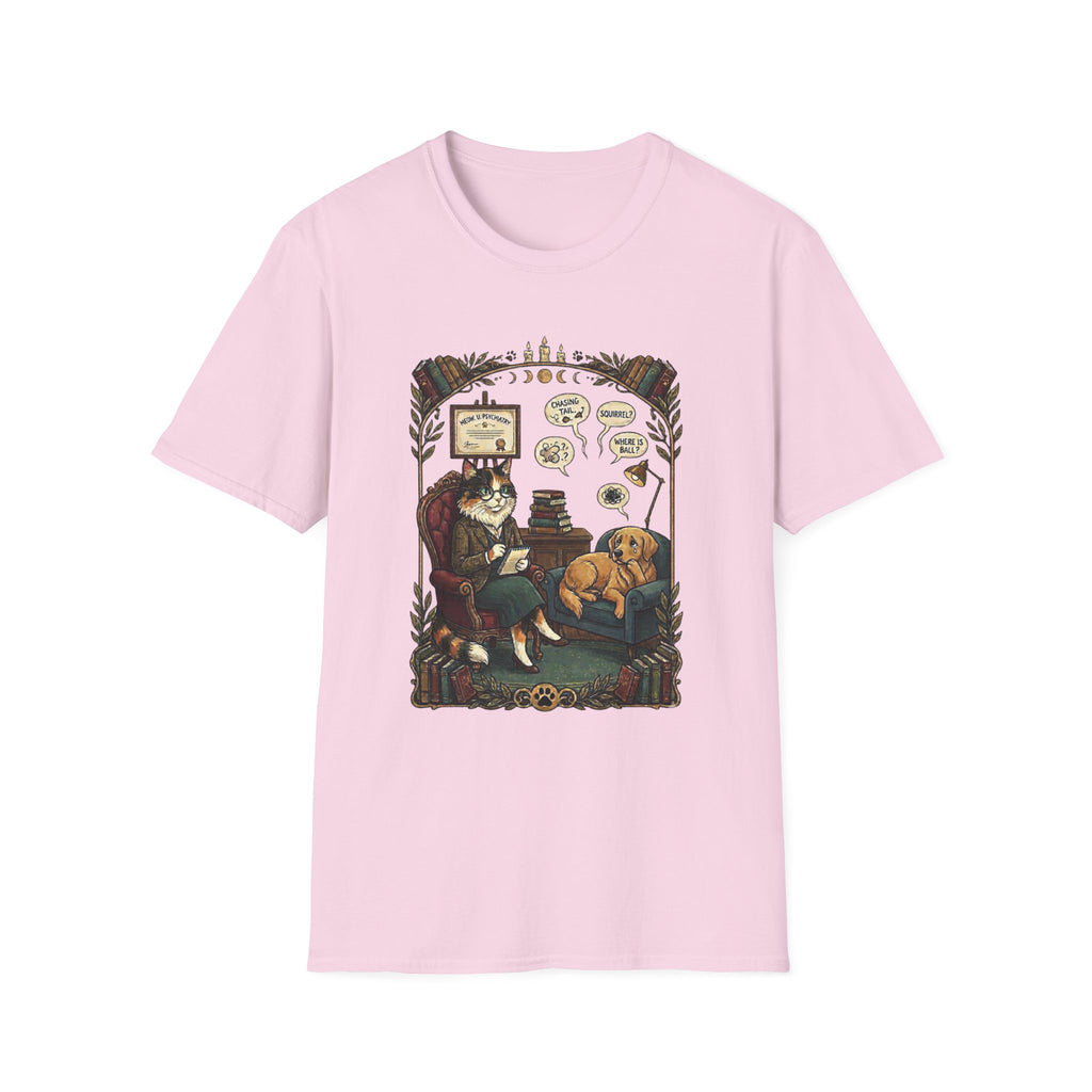 Cat Psychiatrist Dog Patient T-shirt