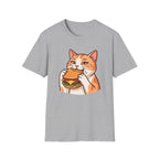 Cat eating Cheeseburger T-Shirt