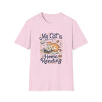 Cat at Home Reading T-shirt