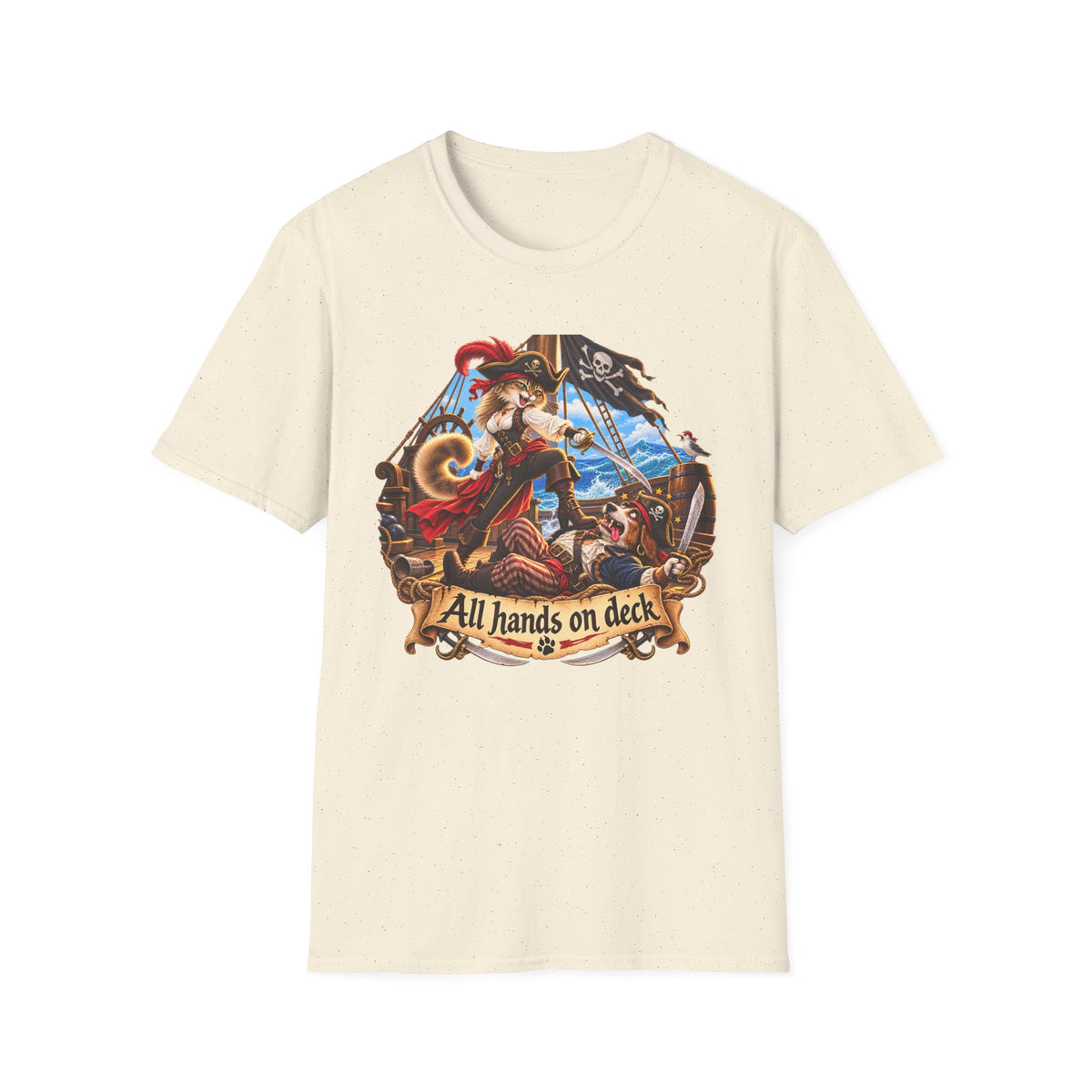 Captain Cat the Swashbuckler T-Shirt
