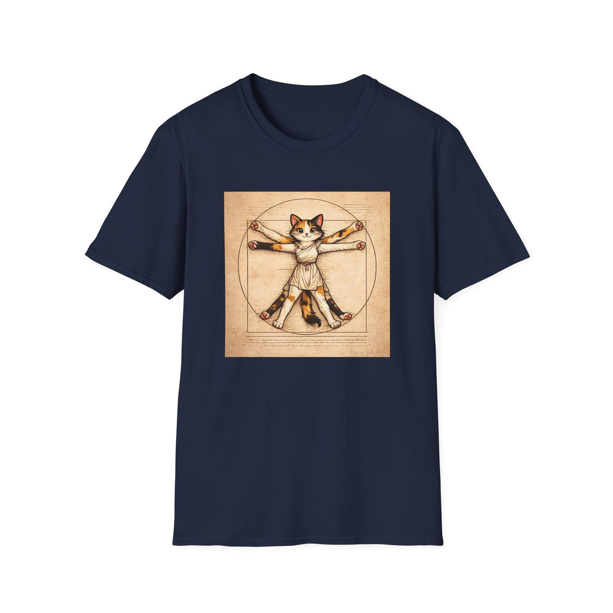 Cat Leonardo da Vinci T-shirt