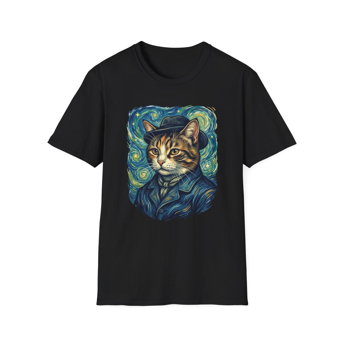 Cat as Vincent van Gogh T-shirt