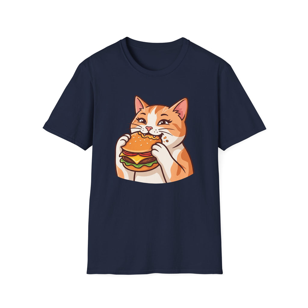 Cat eating Cheeseburger T-Shirt
