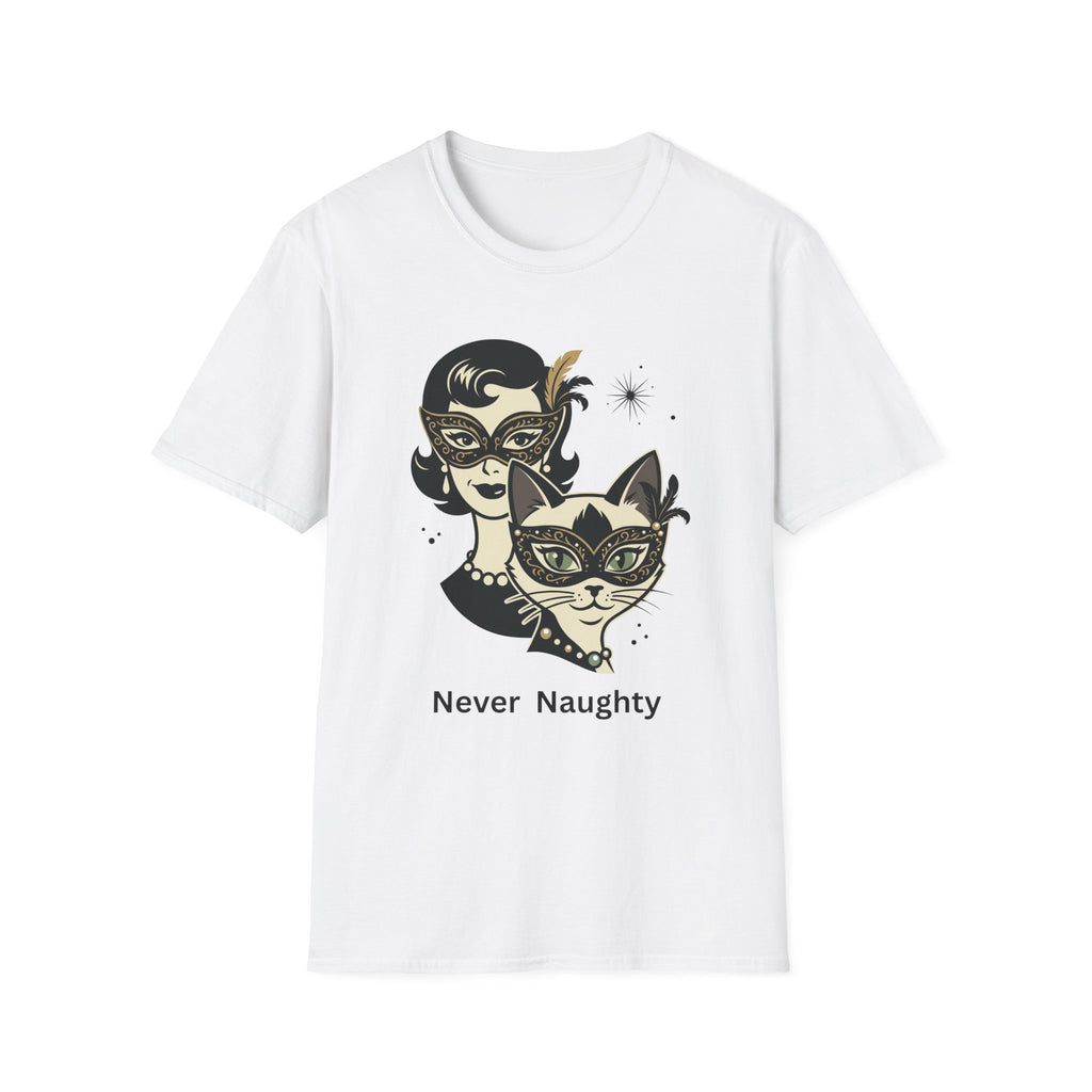 Never Naughty Masquerade Mask T-Shirt