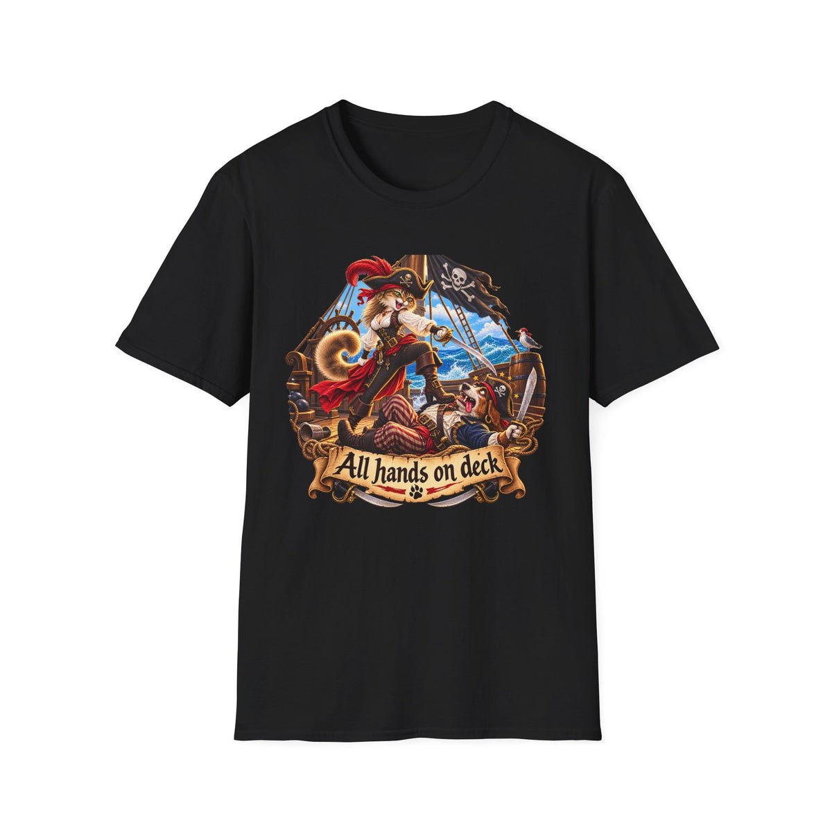 Captain Cat the Swashbuckler T-Shirt