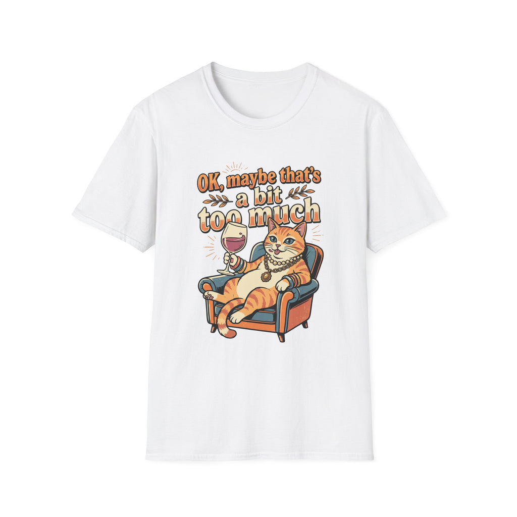 Cat Drinking Wine T-shirt