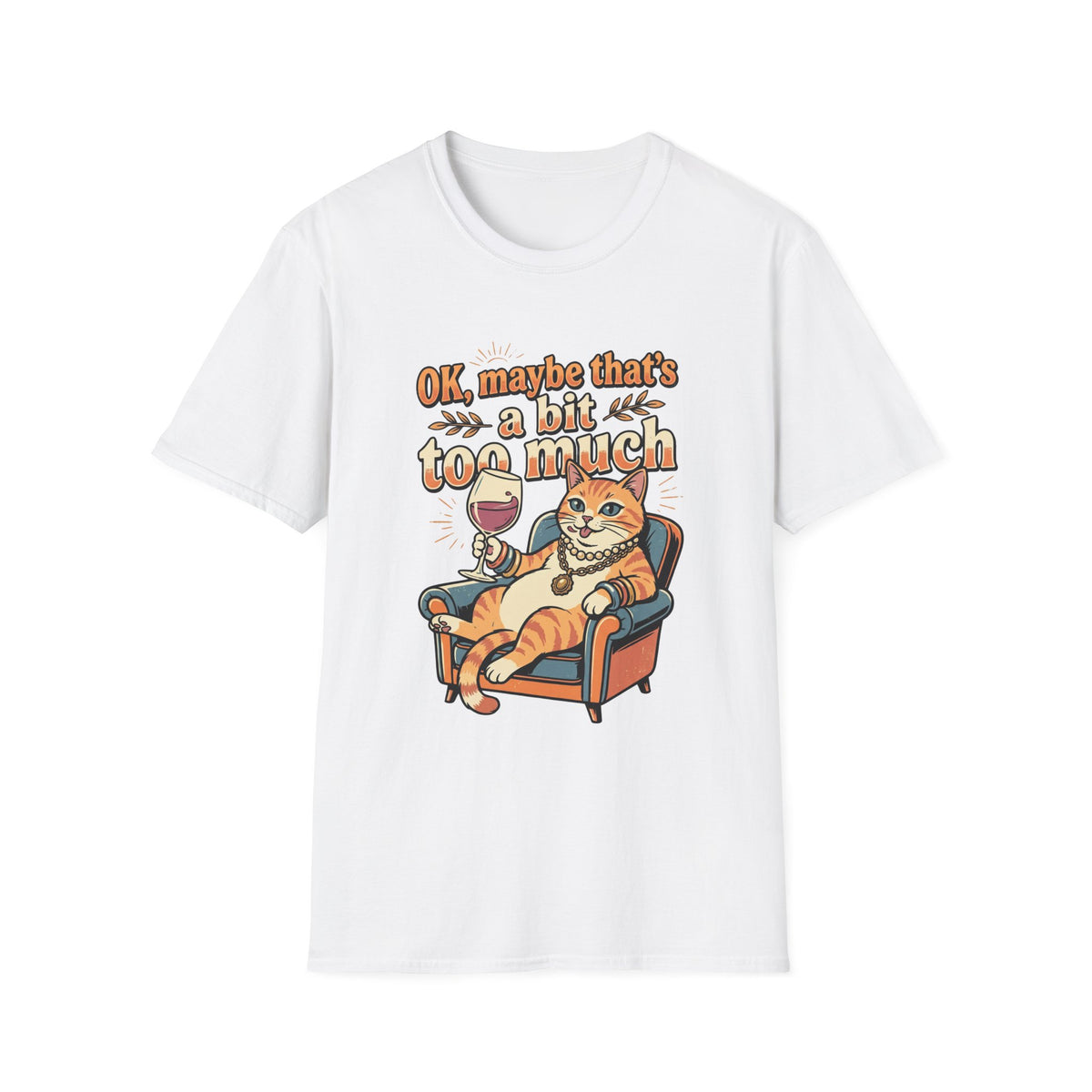 Cat Drinking Wine T-shirt