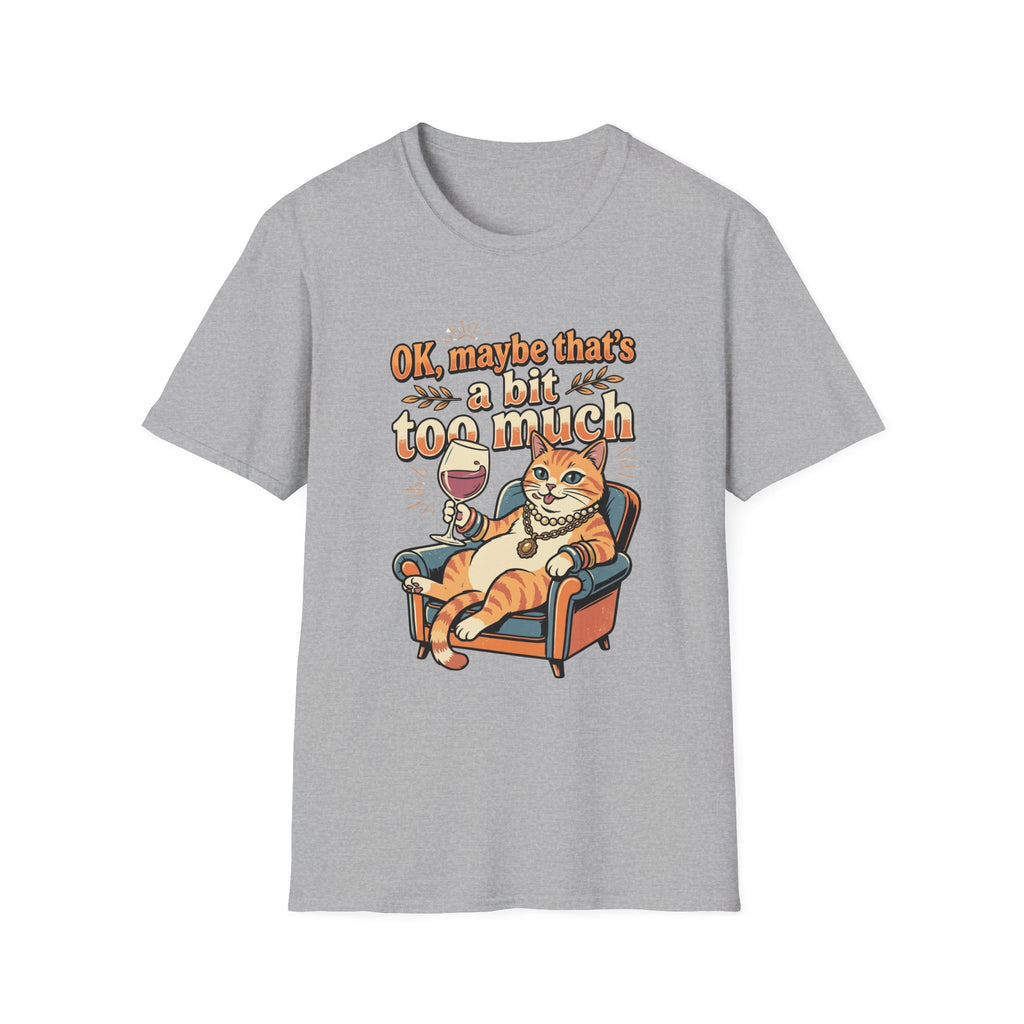 Cat Drinking Wine T-shirt