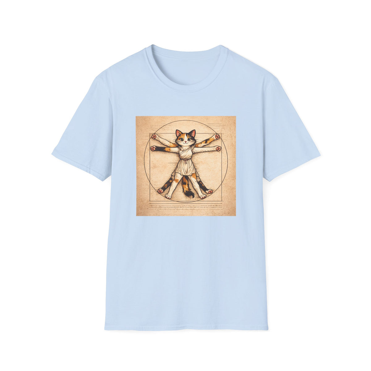 Cat Leonardo da Vinci T-shirt