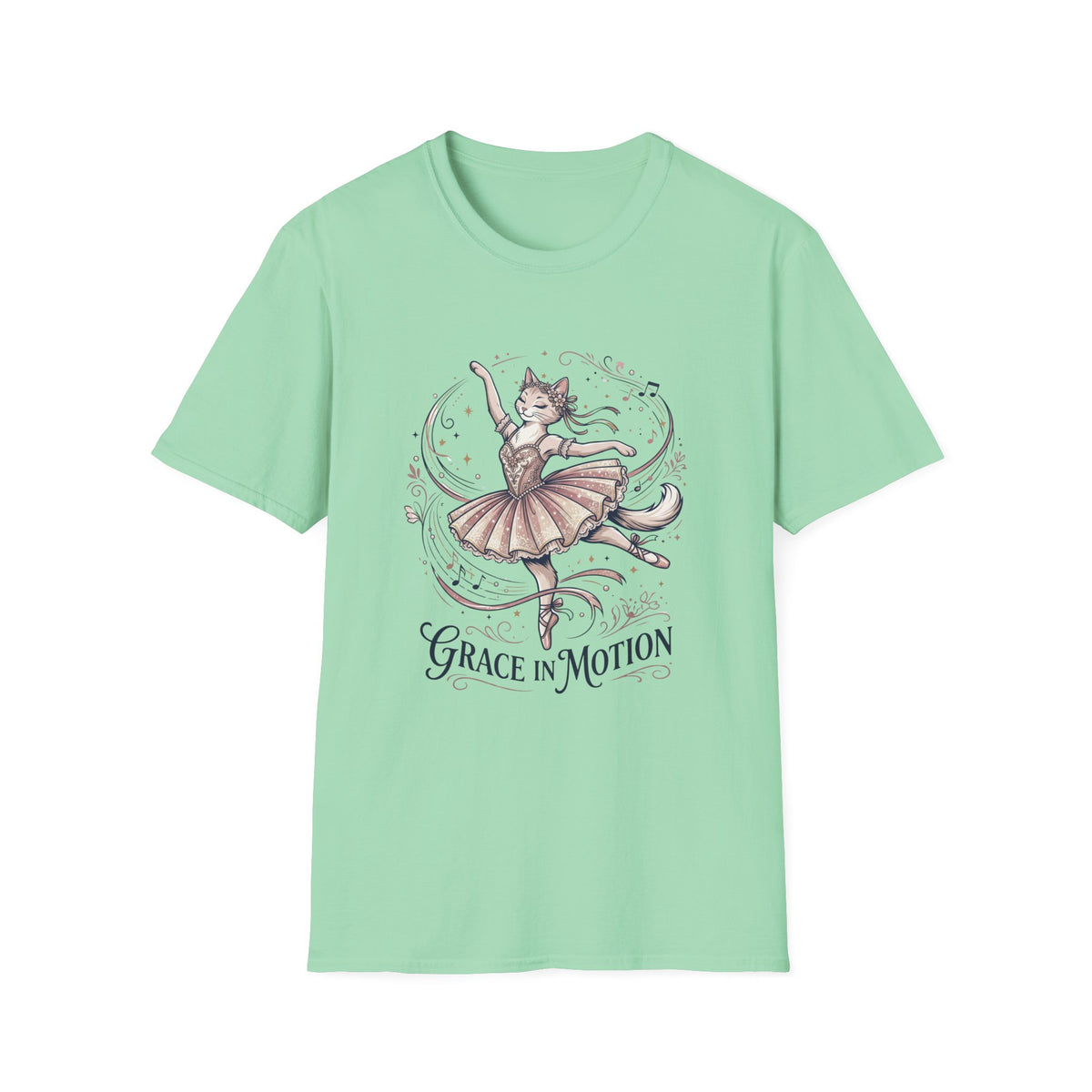 Ballet Cat "Grace in Motion" T-Shirt