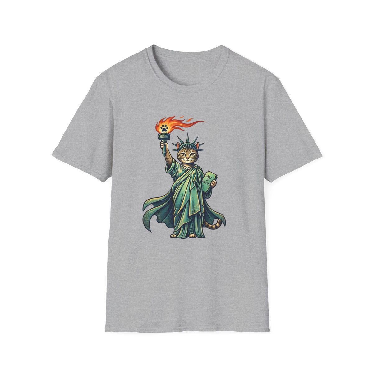 Statue of Liberty Cat T-shirt