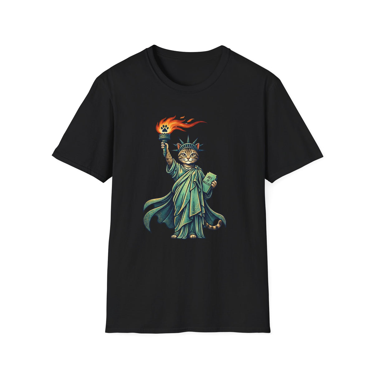 Statue of Liberty Cat T-shirt