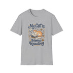 Cat at Home Reading T-shirt