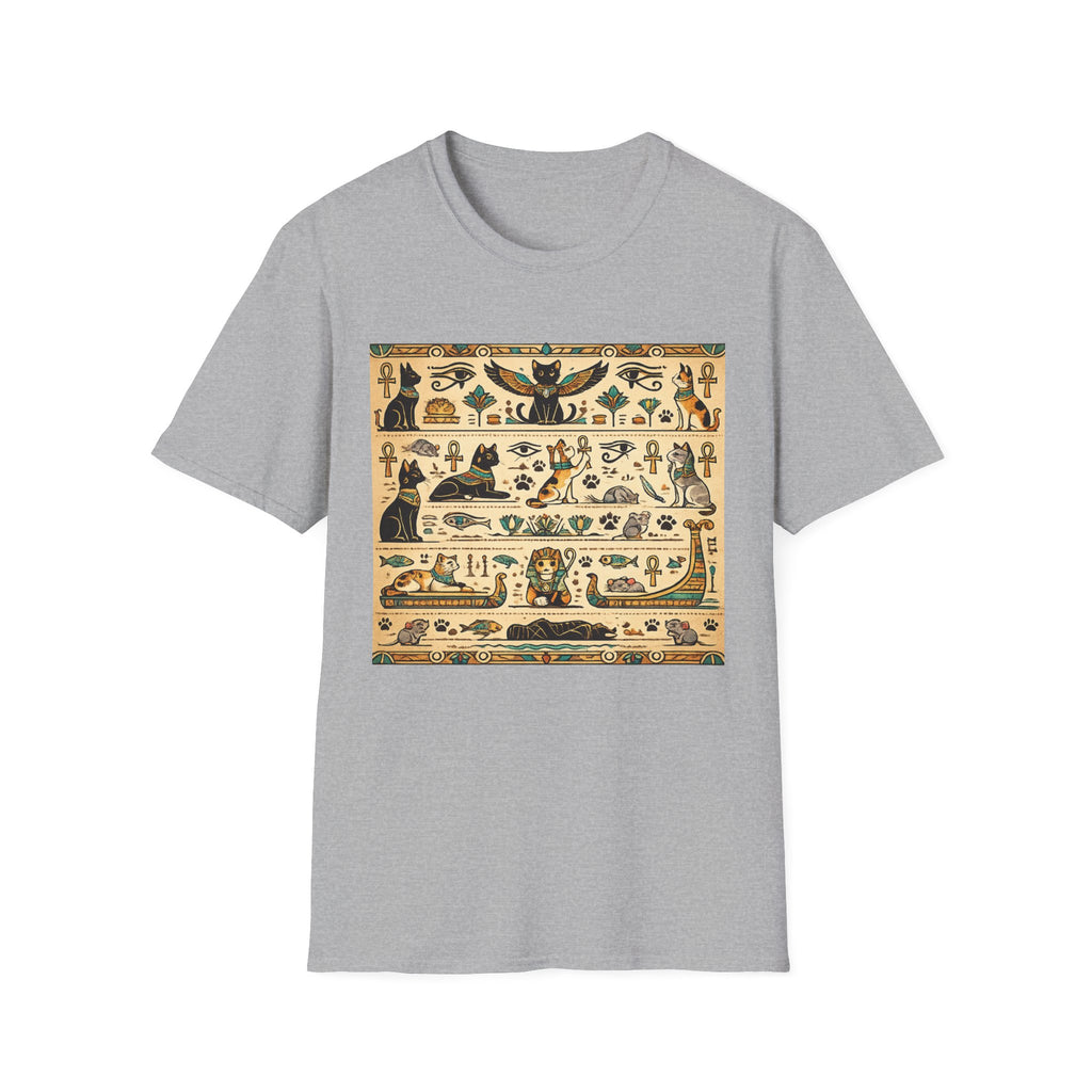 Cat Egyptian Hieroglyphs T-shirt
