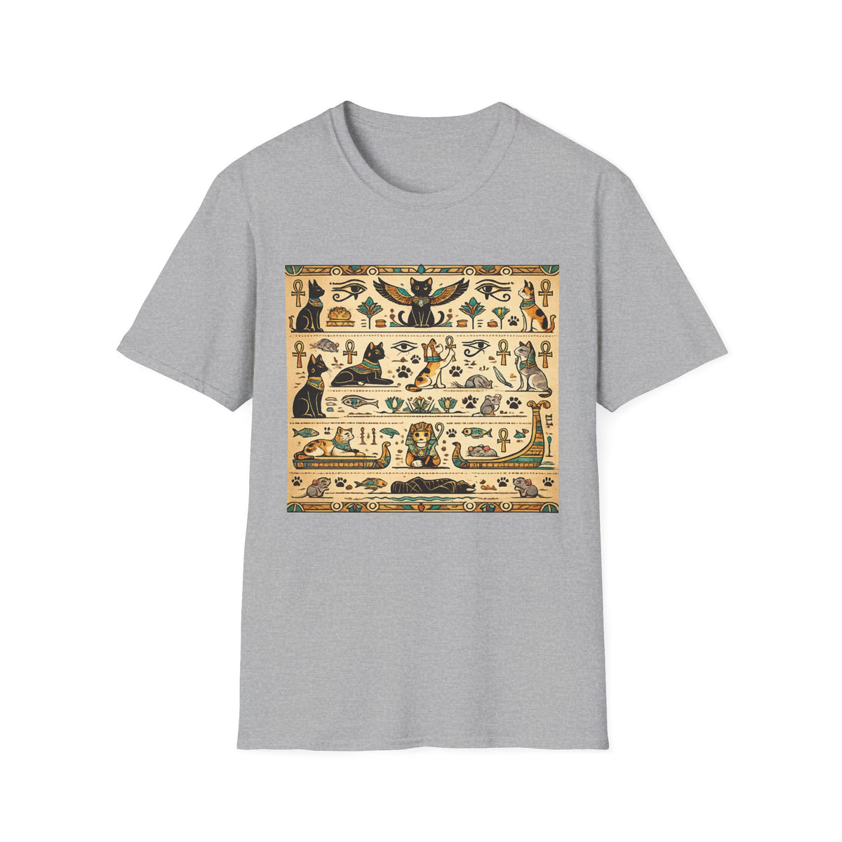 Cat Egyptian Hieroglyphs T-shirt