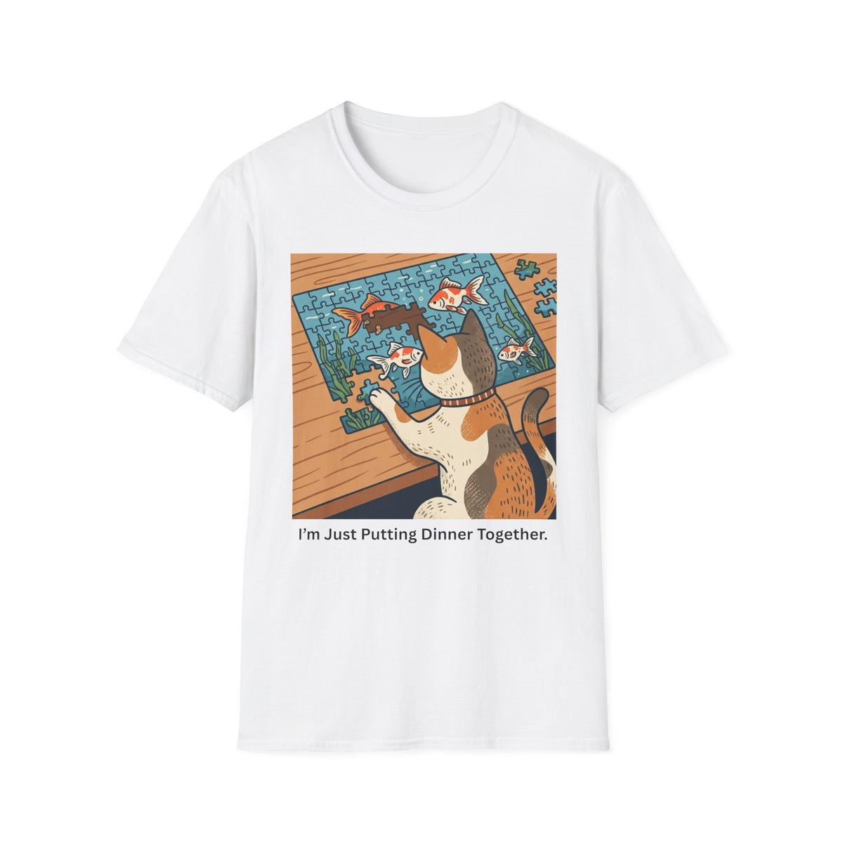 Jigsaw Puzzle Goldfish T-Shirt