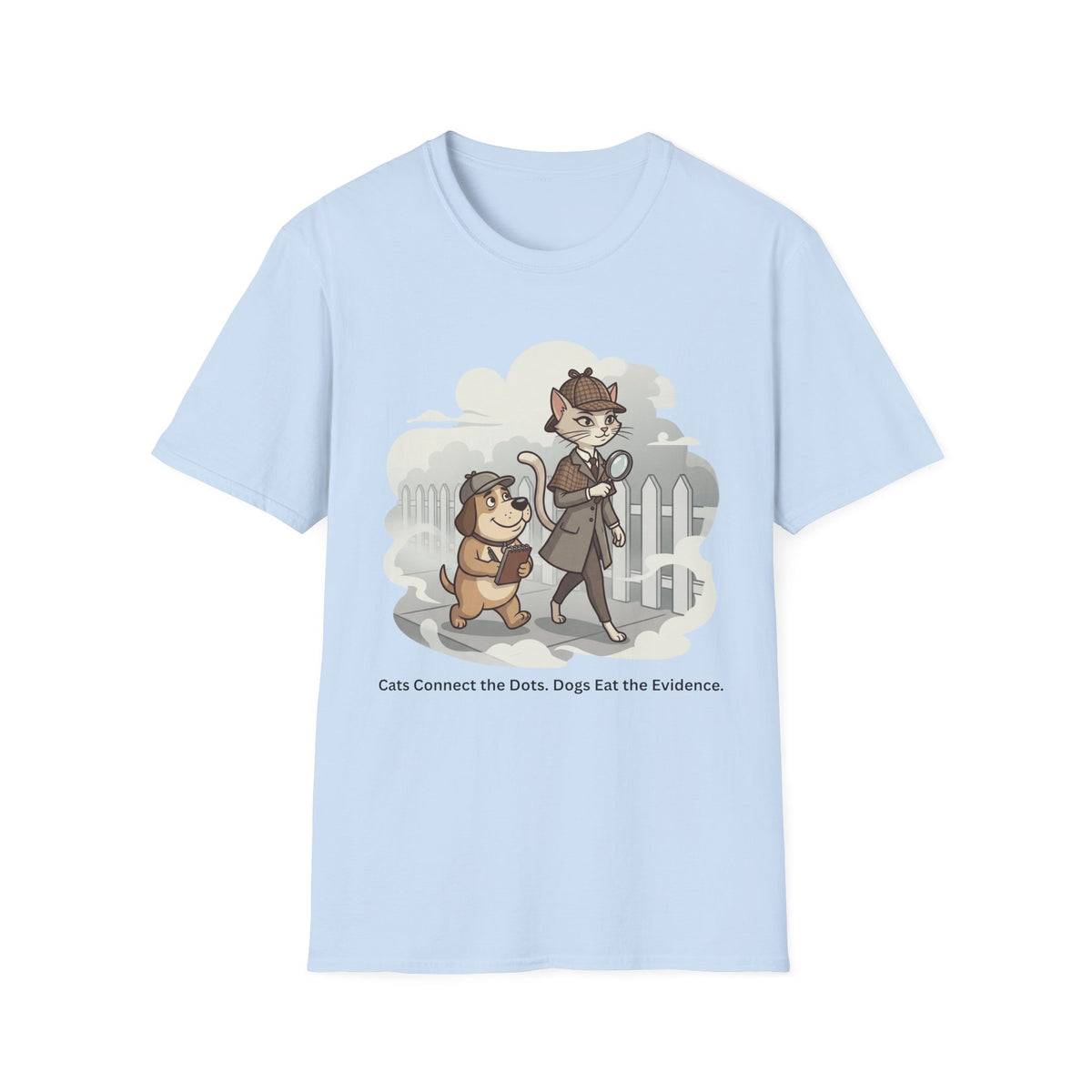 Cat Sherlock Dog Watson T-Shirt