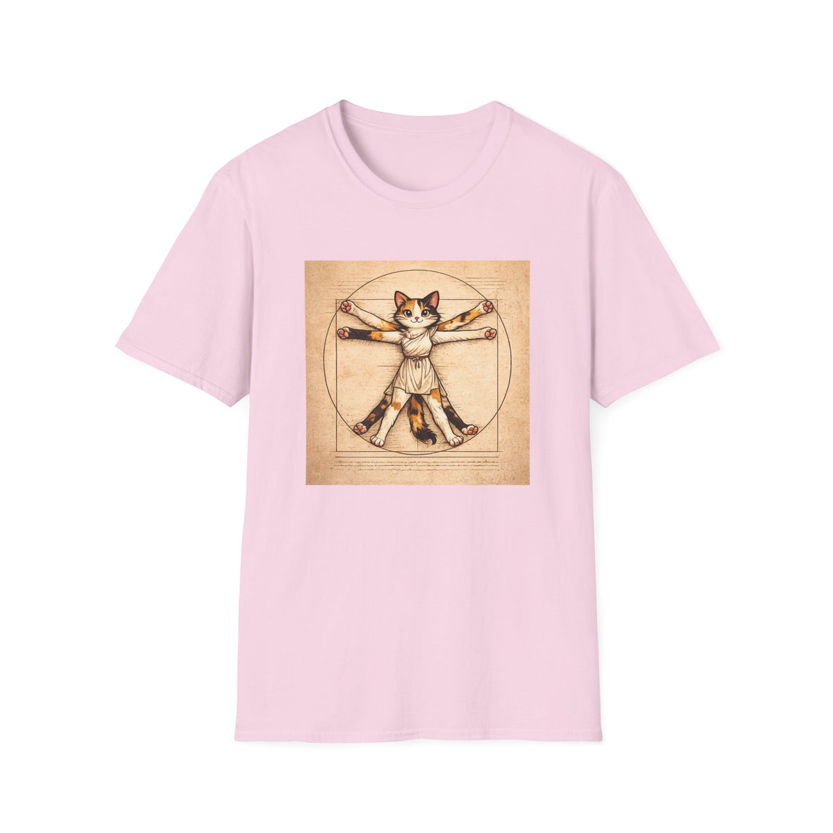 Cat Leonardo da Vinci T-shirt
