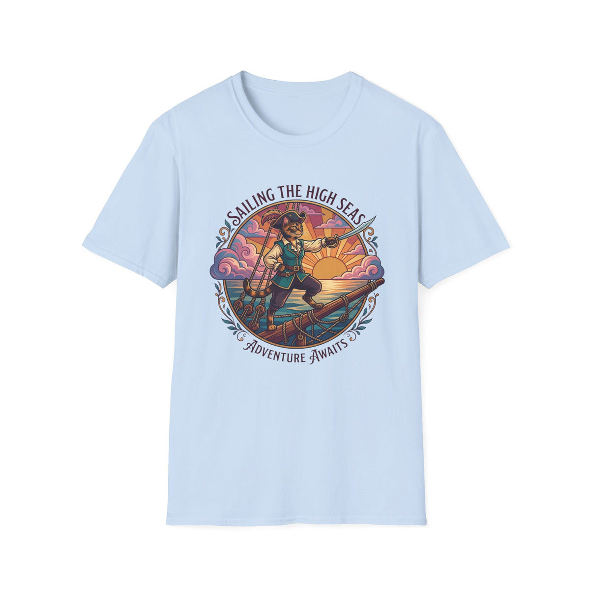 Sailing the High Seas Cat T-Shirt
