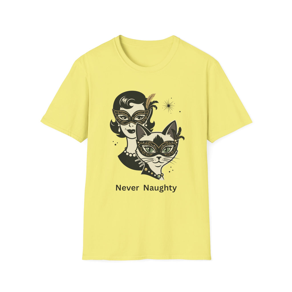 Never Naughty Masquerade Mask T-Shirt