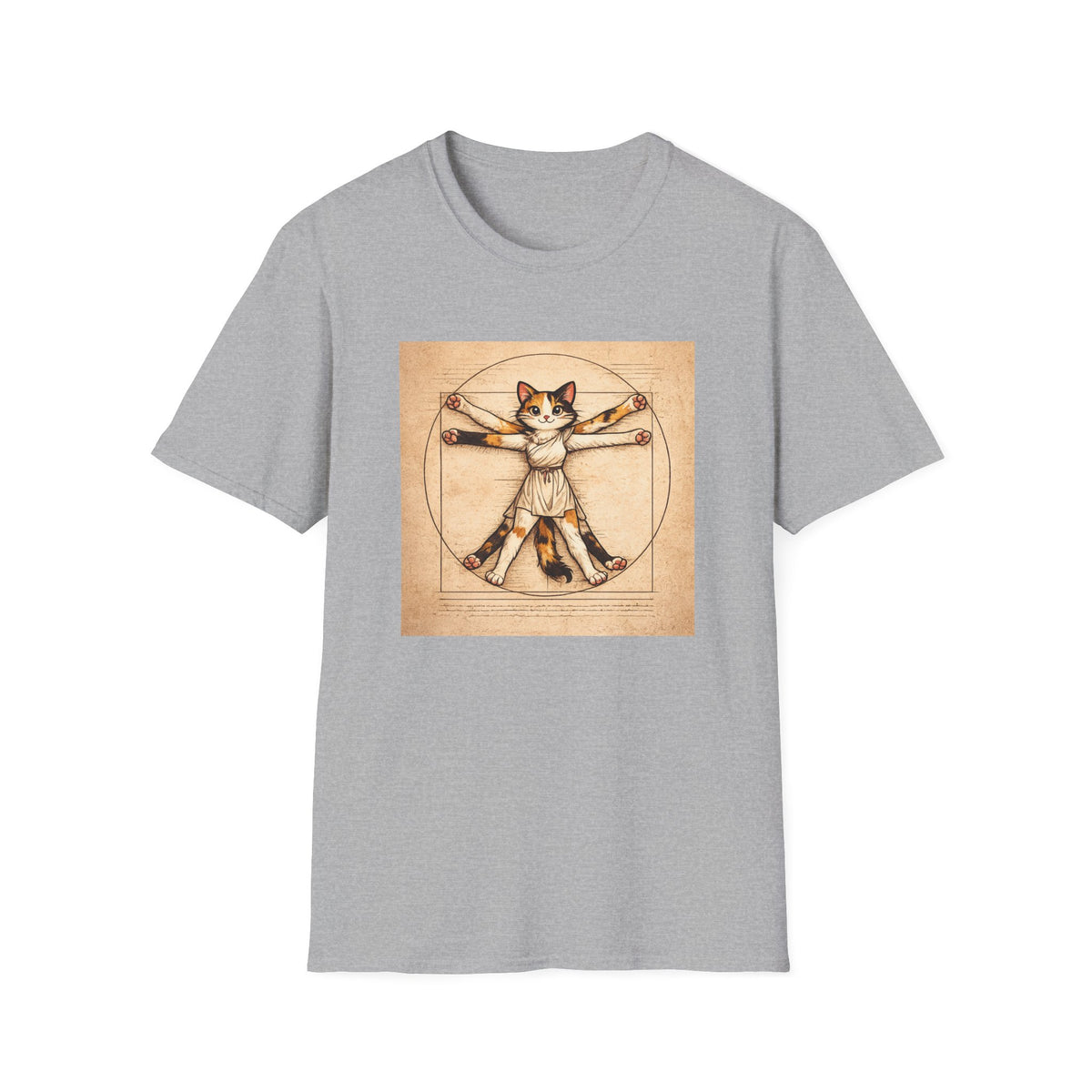 Cat Leonardo da Vinci T-shirt