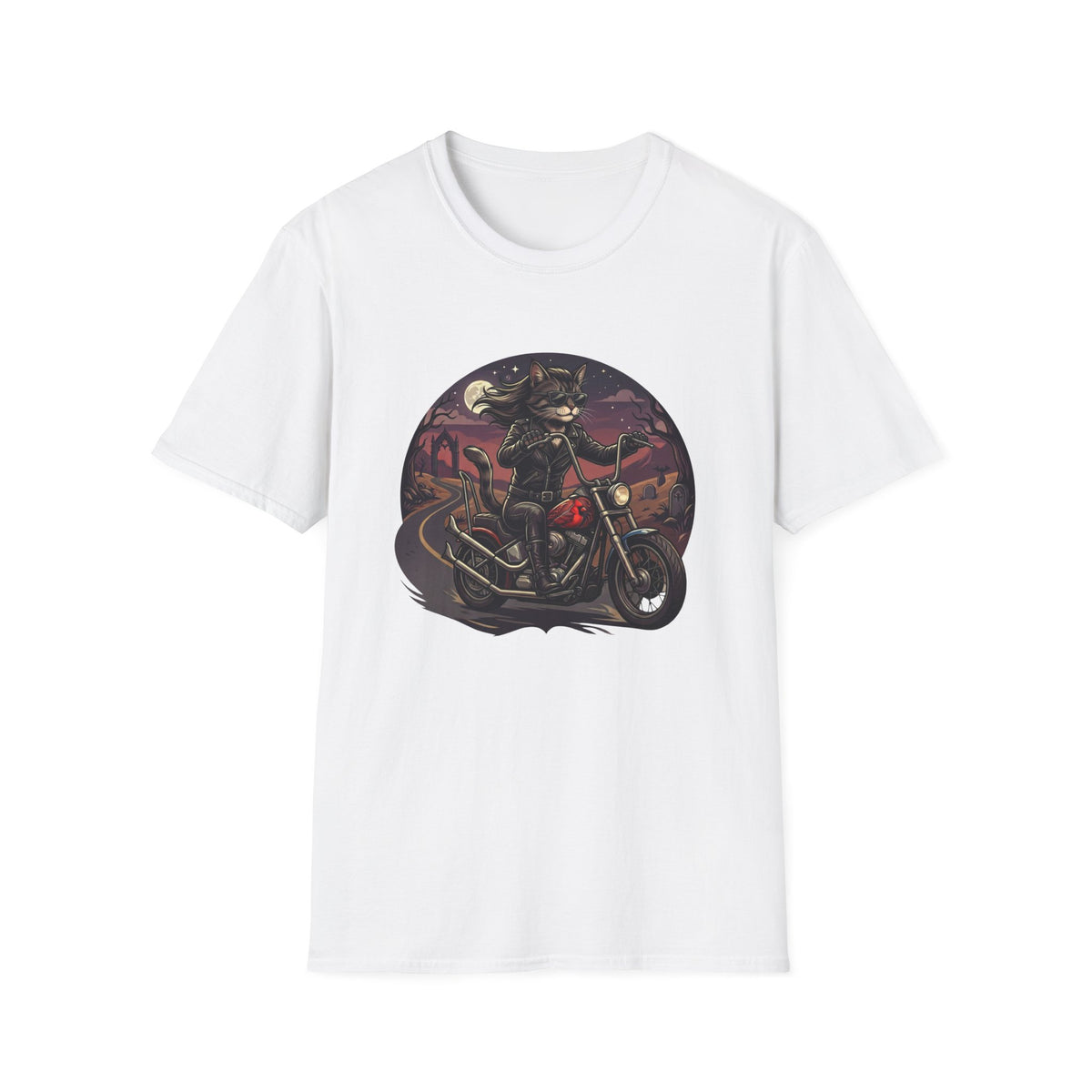 Cat Biker T-shirt