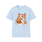 Cat eating Cheeseburger T-Shirt