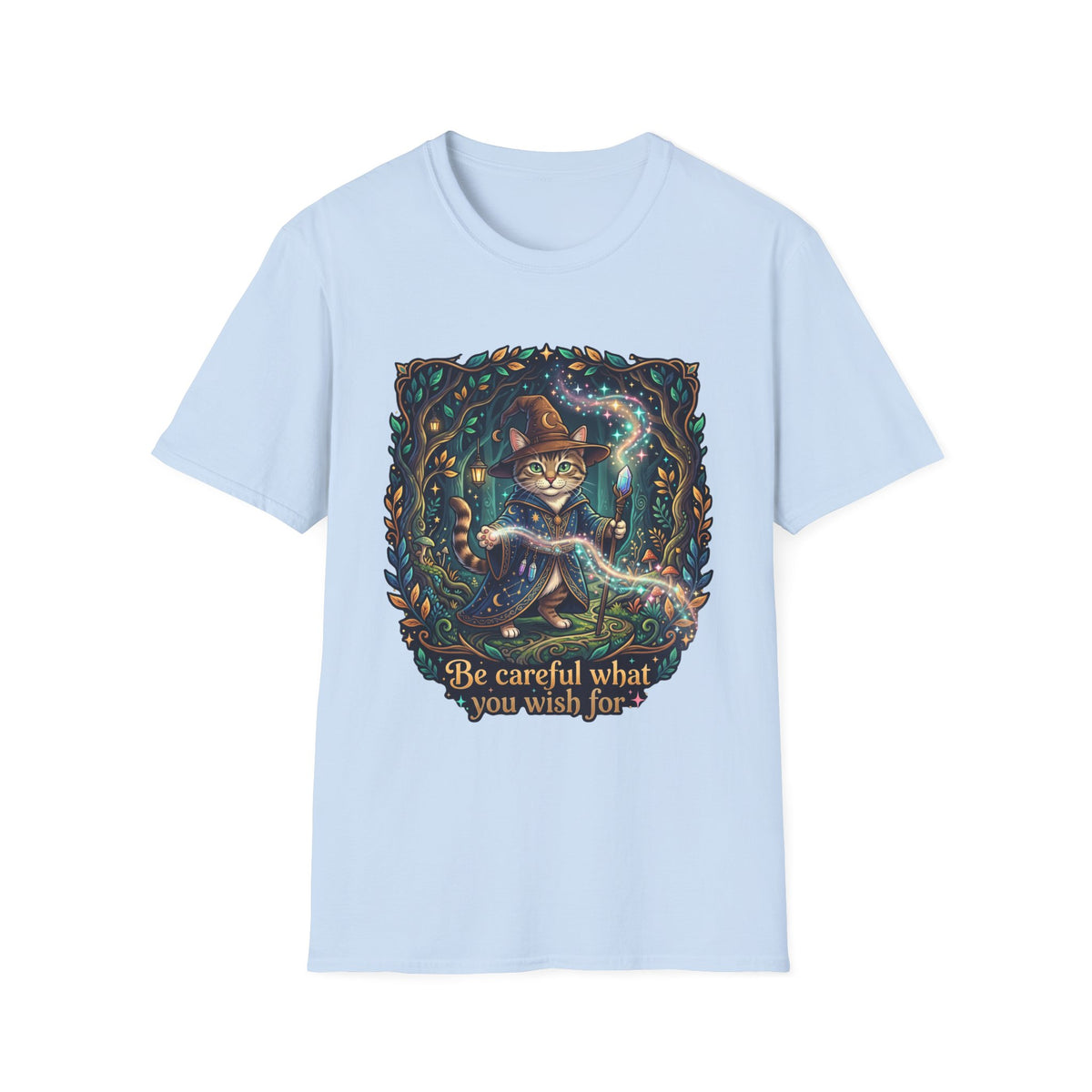 Be Careful Wizard Cat T-Shirt