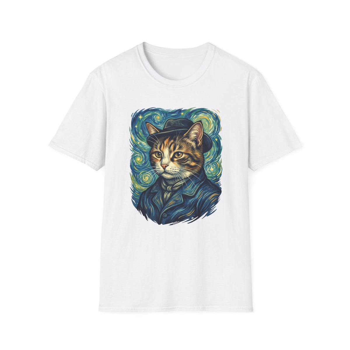 Cat as Vincent van Gogh T-shirt