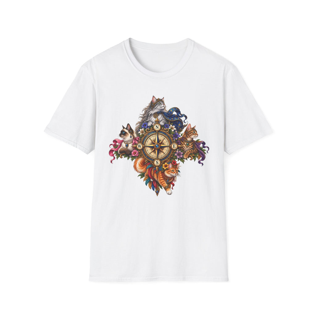 All Points Compass Cat T-Shirt
