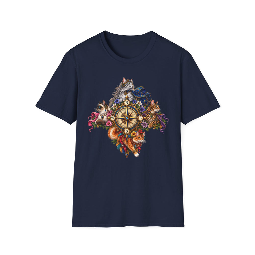 All Points Compass Cat T-Shirt
