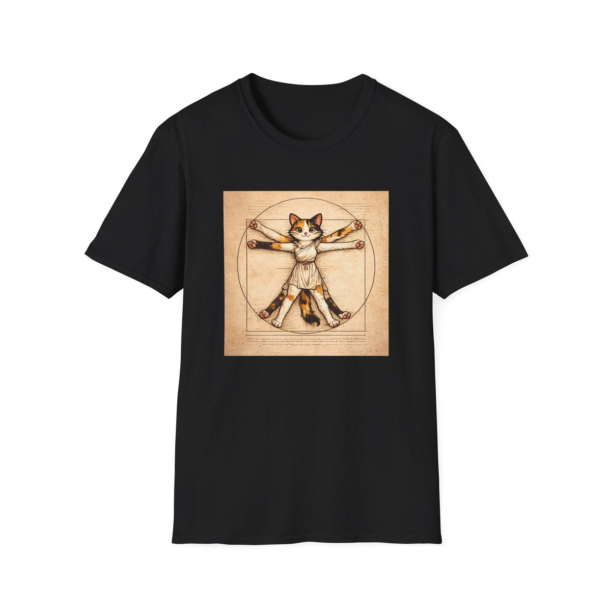 Cat Leonardo da Vinci T-shirt