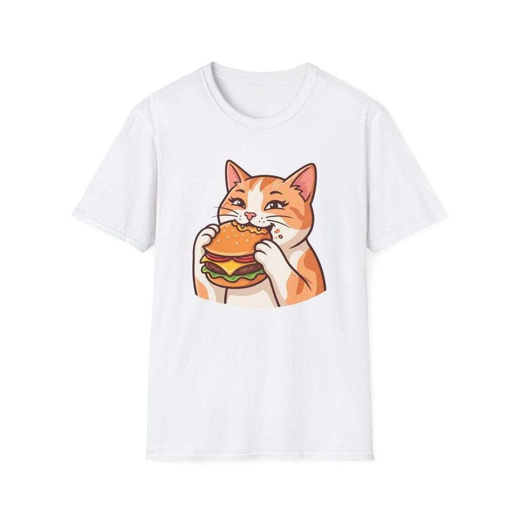 Cat eating Cheeseburger T-Shirt