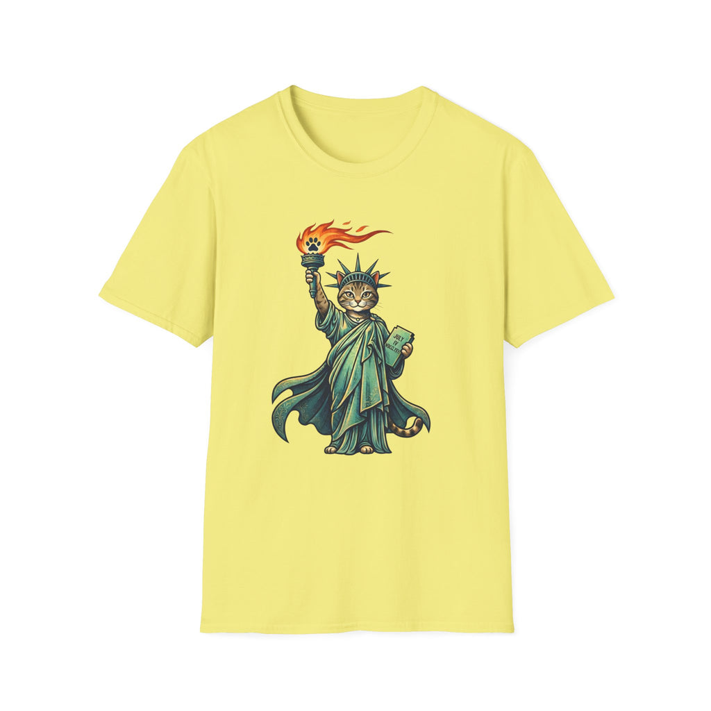 Statue of Liberty Cat T-shirt