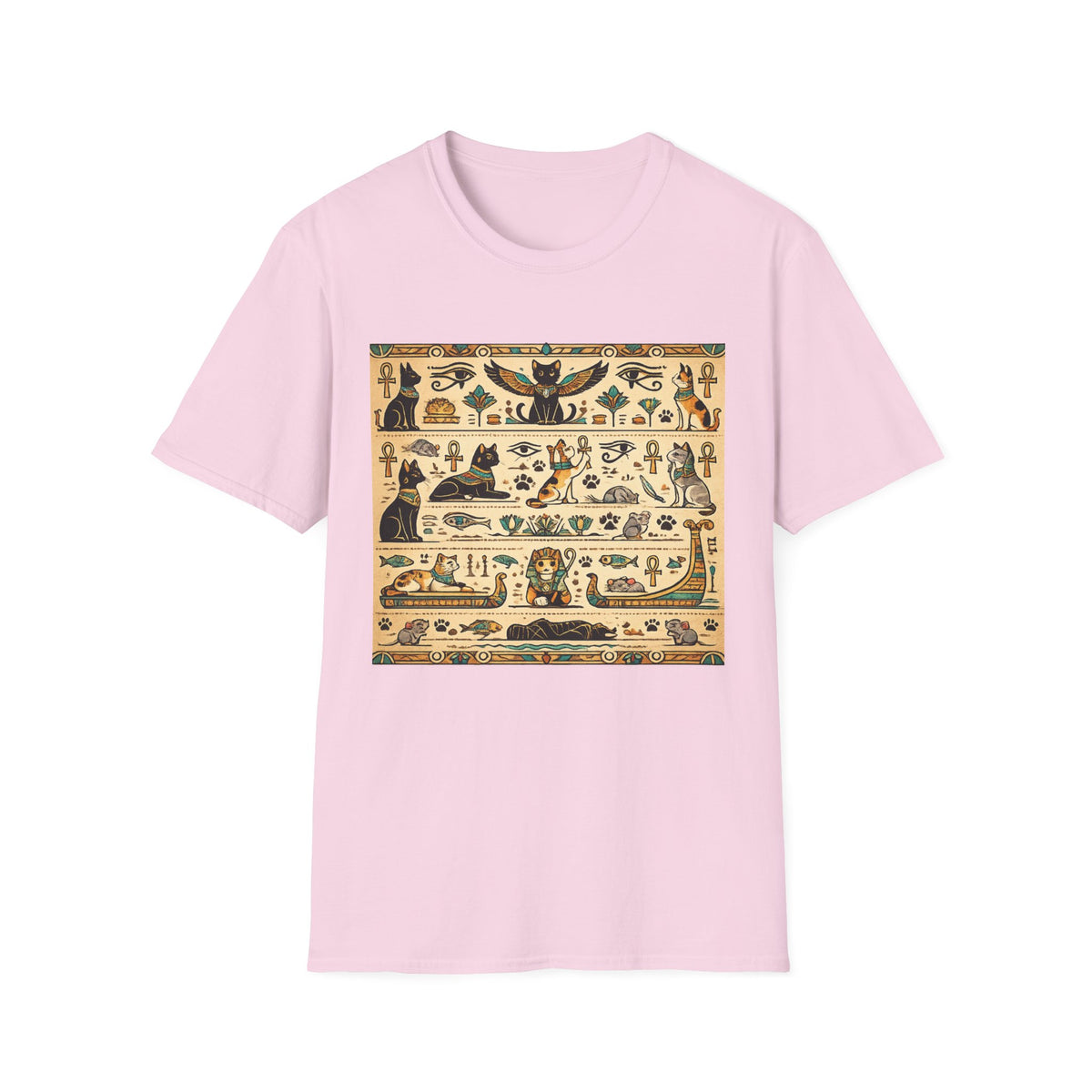 Cat Egyptian Hieroglyphs T-shirt
