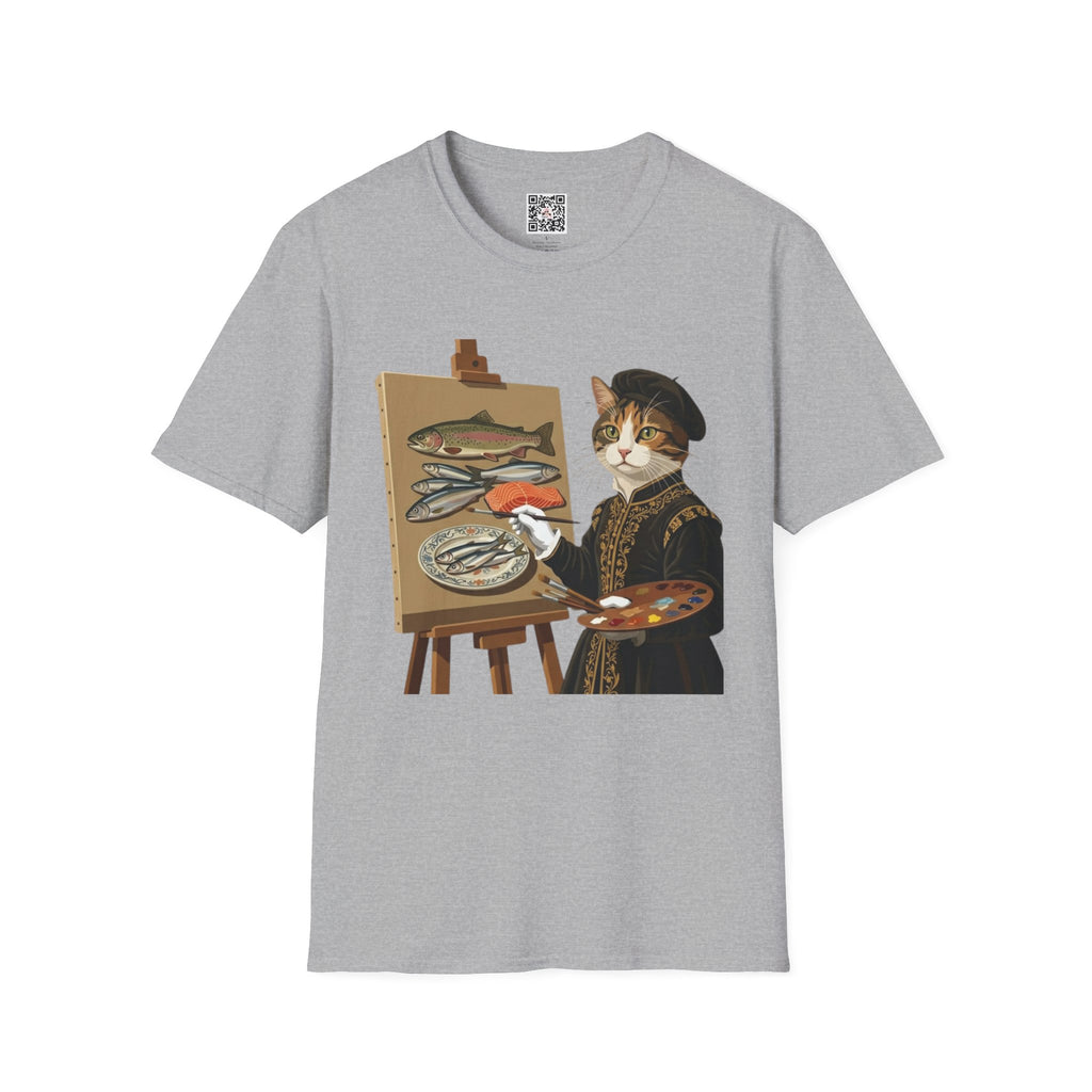 Cat Painting Fish T-Shirt
