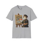 Cat Painting Fish T-Shirt