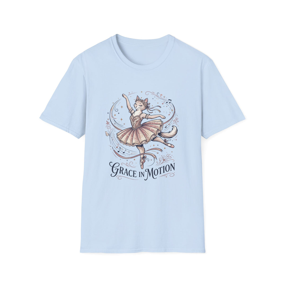 Ballet Cat "Grace in Motion" T-Shirt