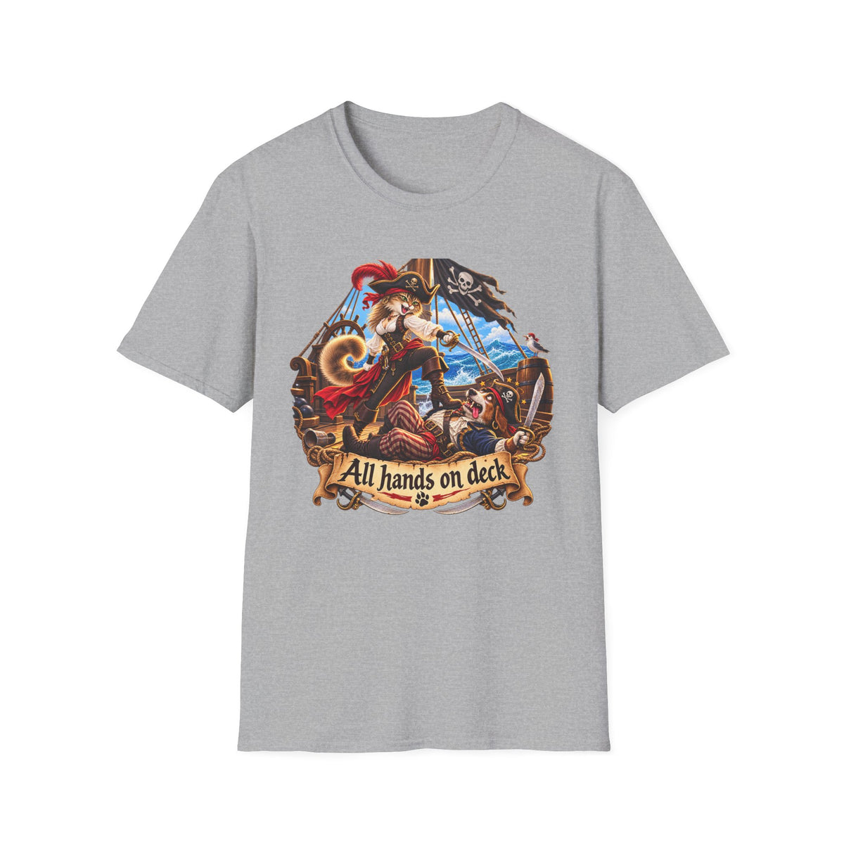 Captain Cat the Swashbuckler T-Shirt