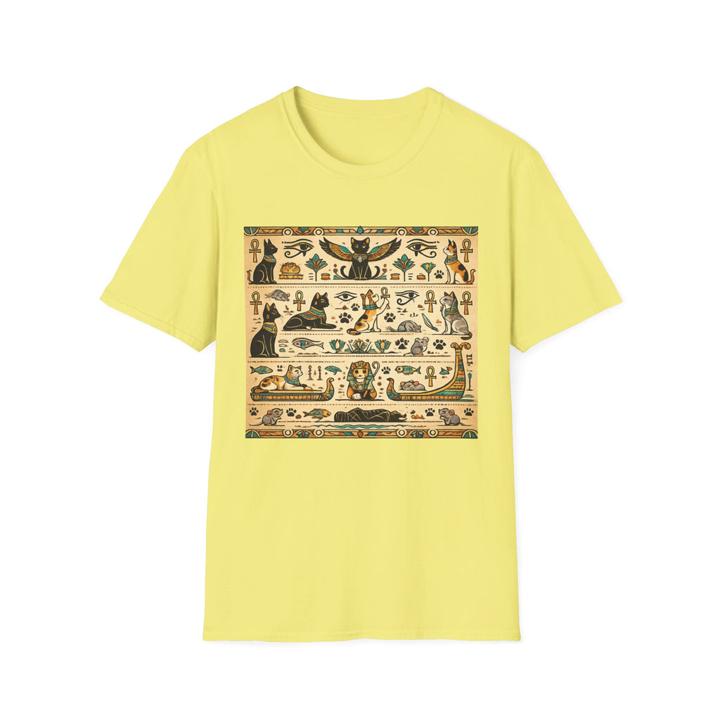 Cat Egyptian Hieroglyphs T-shirt
